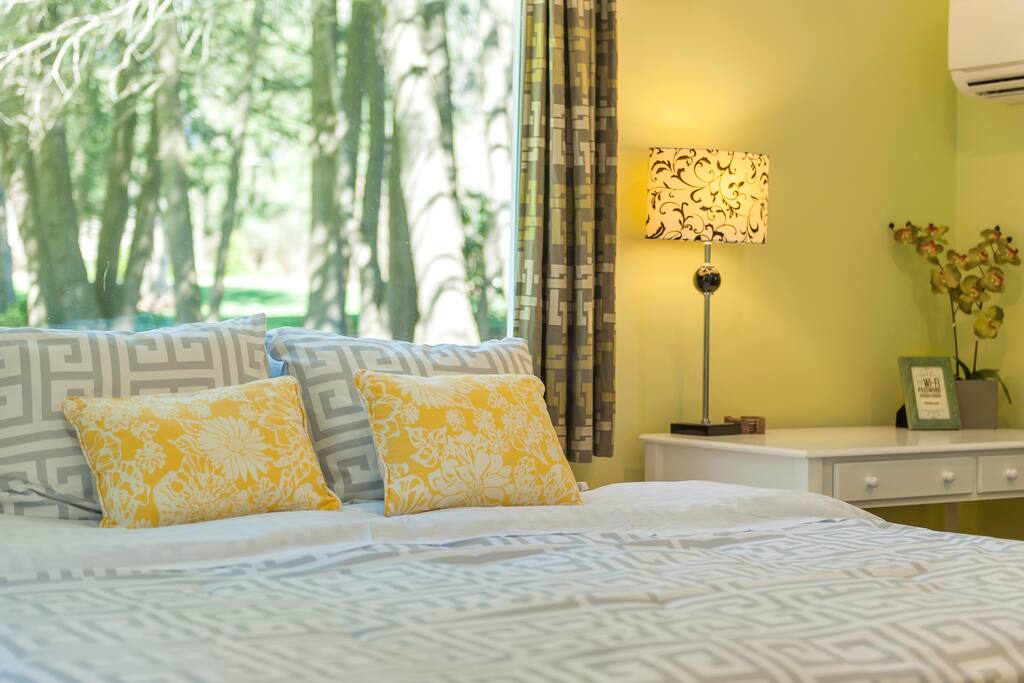 Comfortable King bed setting perfect for individual stay or family stay.