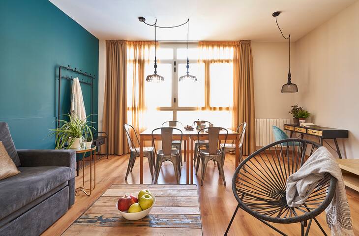 Modern Spacious 3BR flat&2 bathroom in Eixample