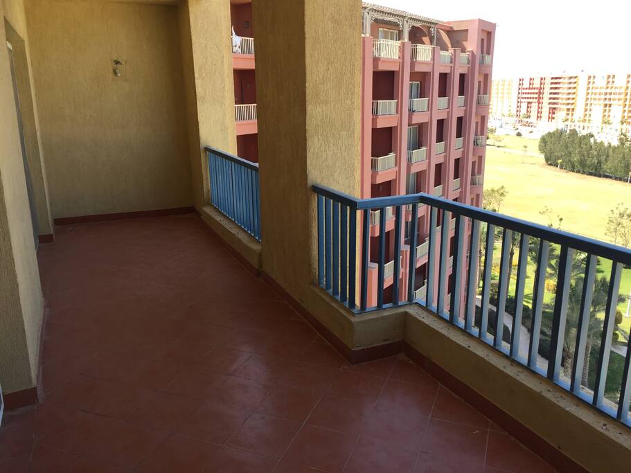 Large Balcony Facing North, external furniture provided but not shown