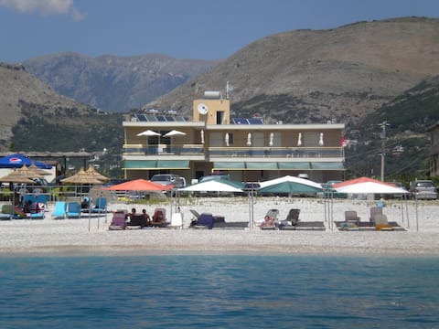 Vila on the south Albanian beach (0