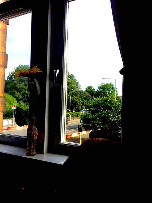 The train station and the park...