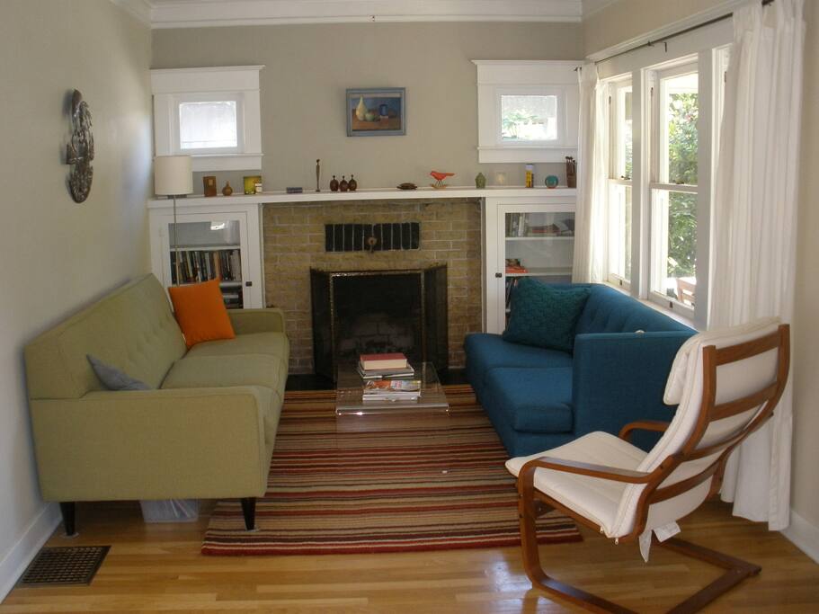 Living room for reading, relaxing, or planning your day.
