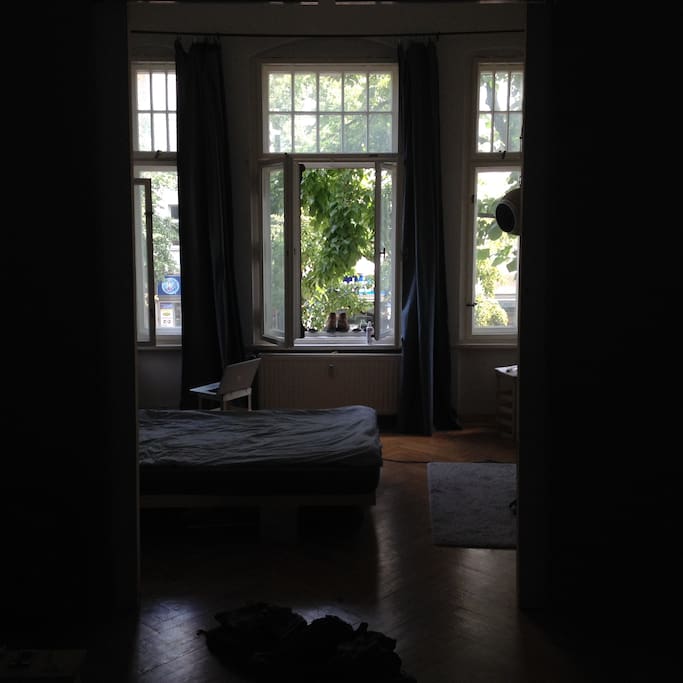 the view from the "livingroom" (sorry for the dark picture)