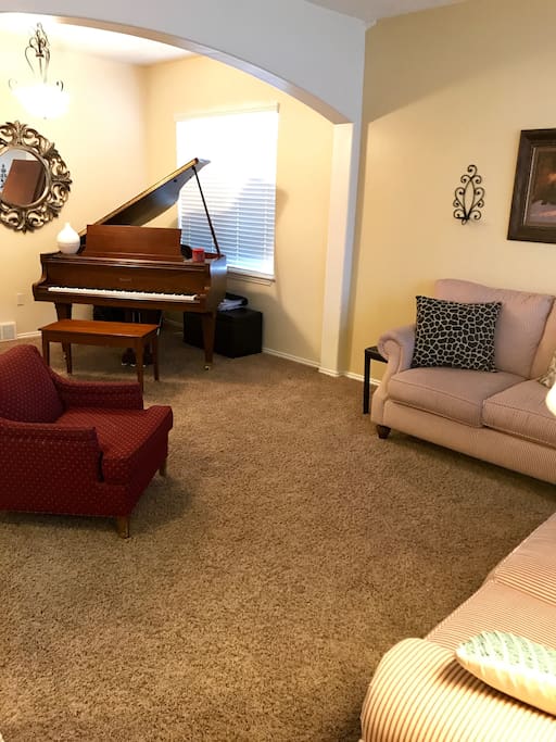 Piano room, main level, closest room to main entrance