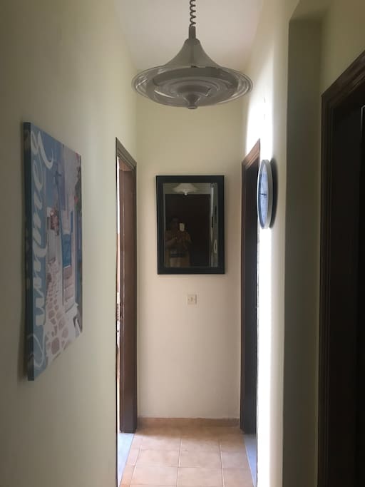 The hallway view from the other side.