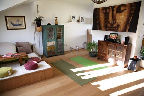 Loft Apartment w/Roof-Top Terrace & Air-Con