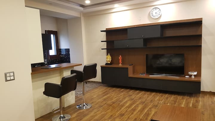 Stylish pvt studio apt with terrace + office cabin