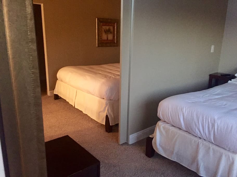 Private bedrooms that lock off completely