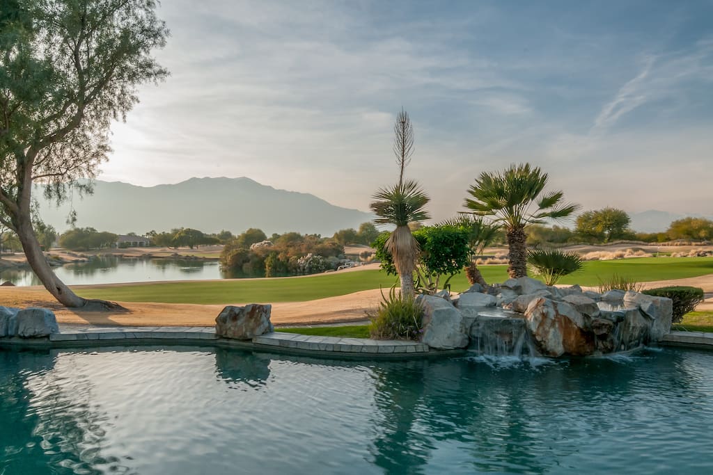 Former model home is located on the 9th hole of the prestigious Gary Player Westin Mission Hills Golf course in Rancho Mirage