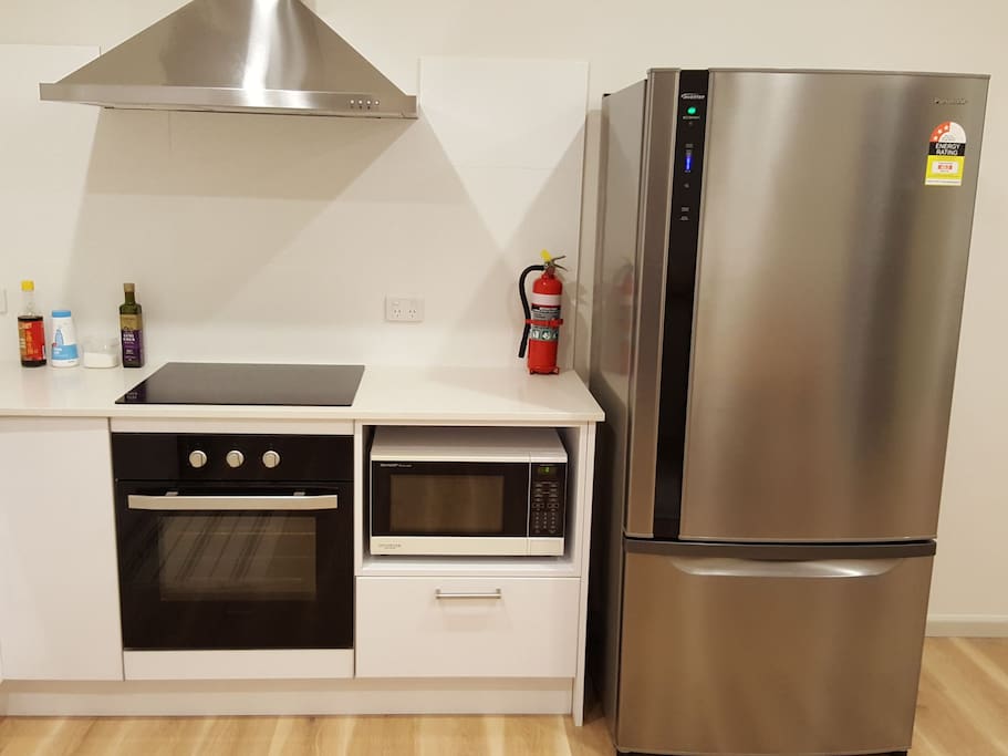 cooktop, oven and microwave