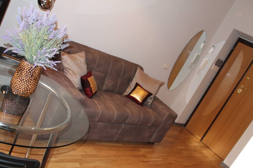 Living Room with sofa bed