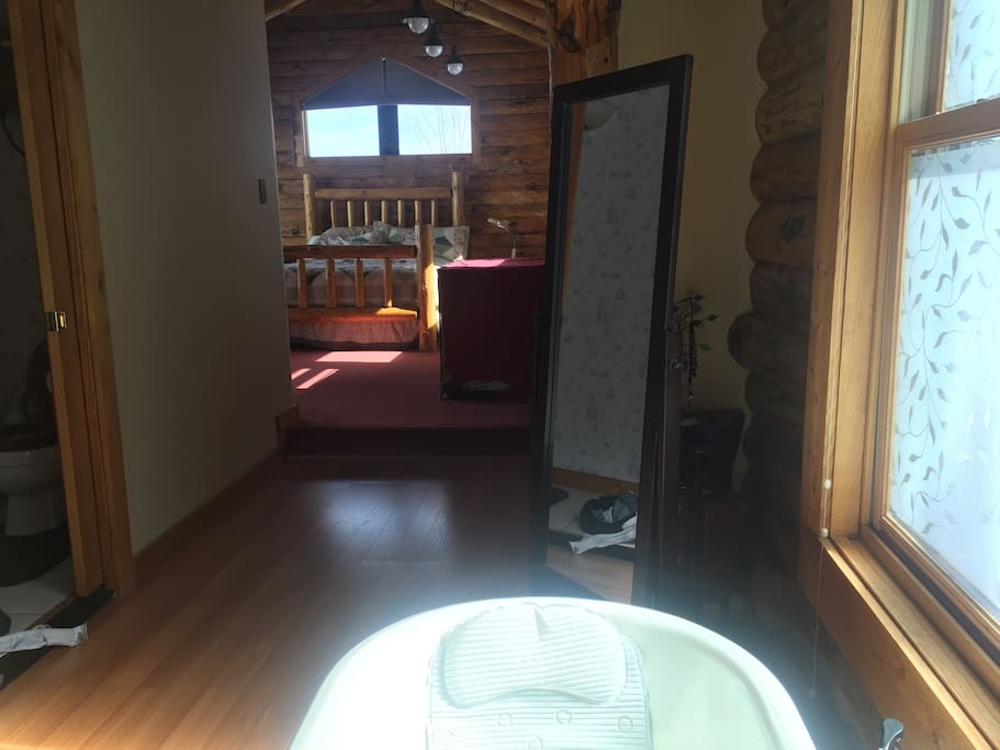 Master Suite view from the claw foot tub