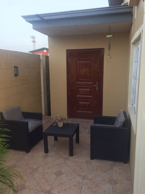 The front door to the apartment.