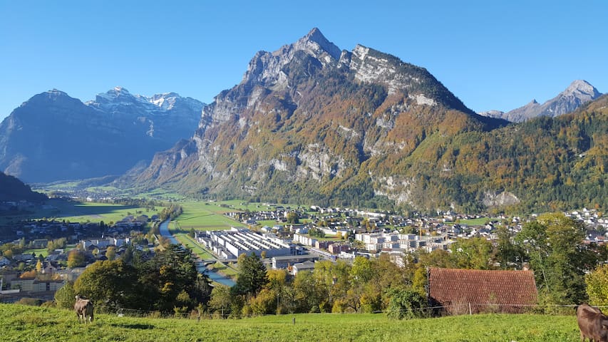 Penthouse in the mountain valley Glarnerland in Mollis