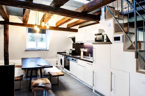 Stadtgarten in the historic half-timbered house
