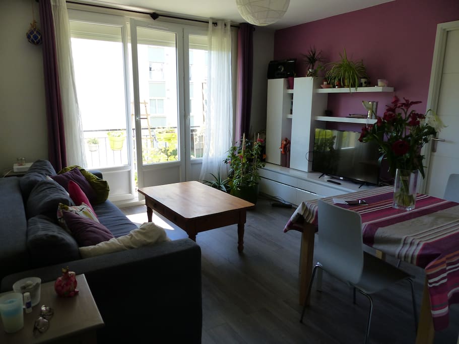 Salon donnant sur un balcon