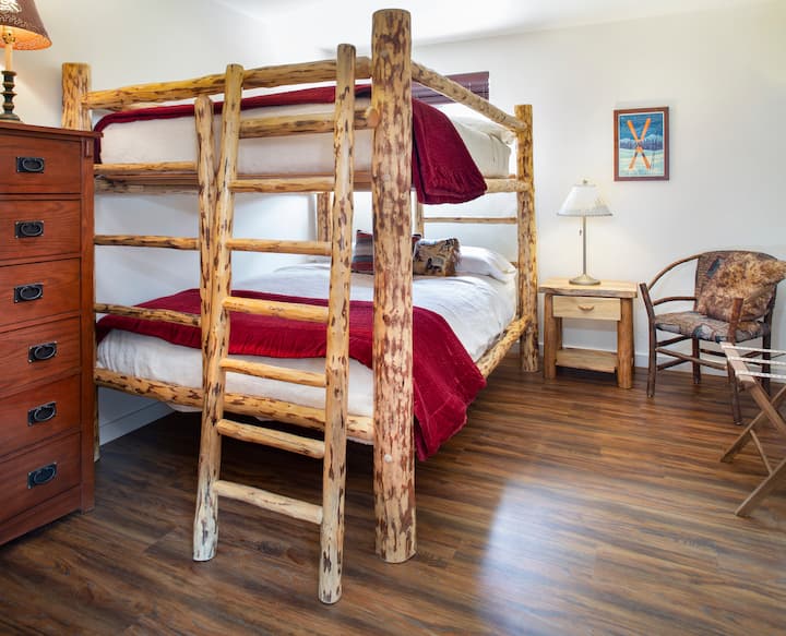 Queen over queen bunk-room