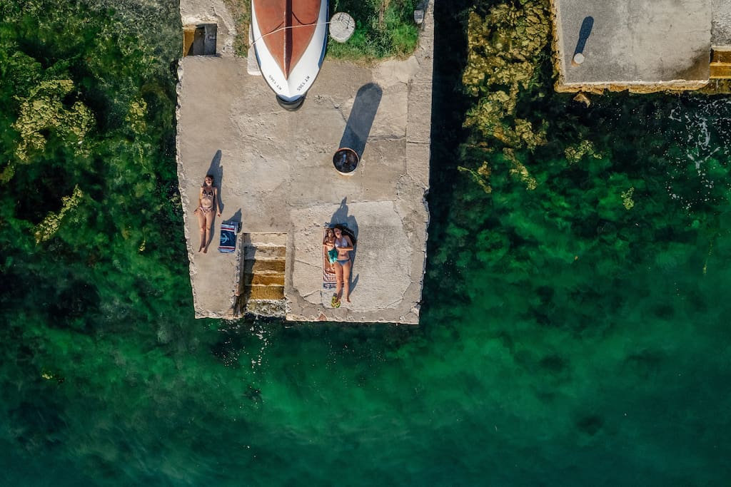 House surrounding, swimming place
