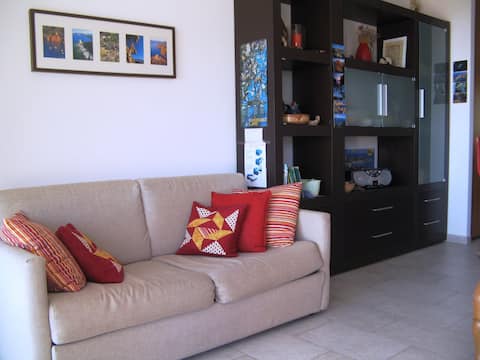 Successful Airbnb property: Luxury two-room apartment, terrace, panoramic sea view in Lumio