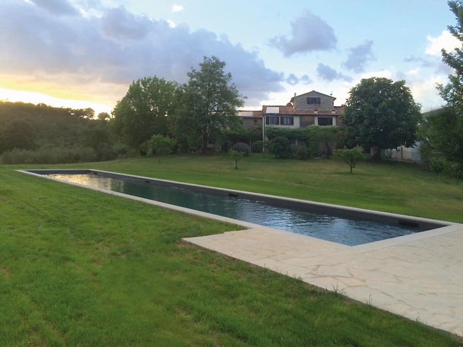 The 30 x 3,5 mt big swimming pool