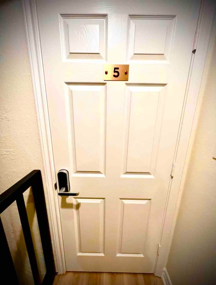 Vstup bez kľúča. Pred príchodom dostanete kód svojej izby.