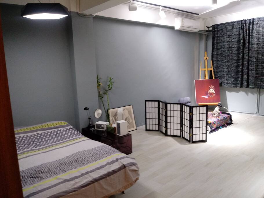 spacious open studio flat