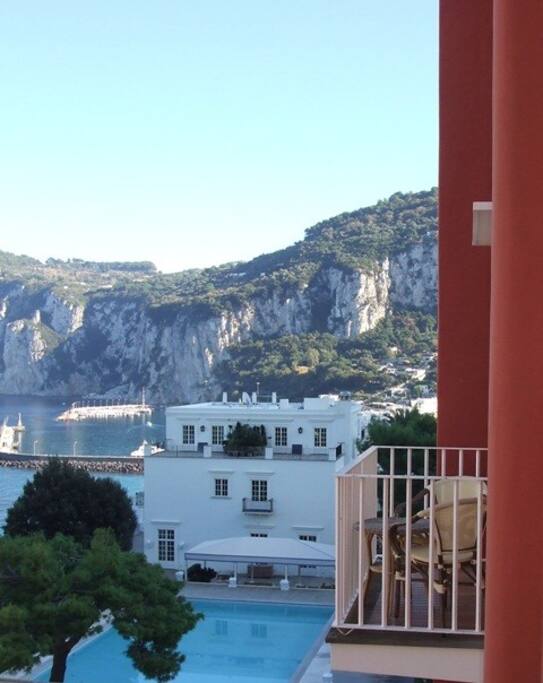 Balcone con vista su Marina Grande