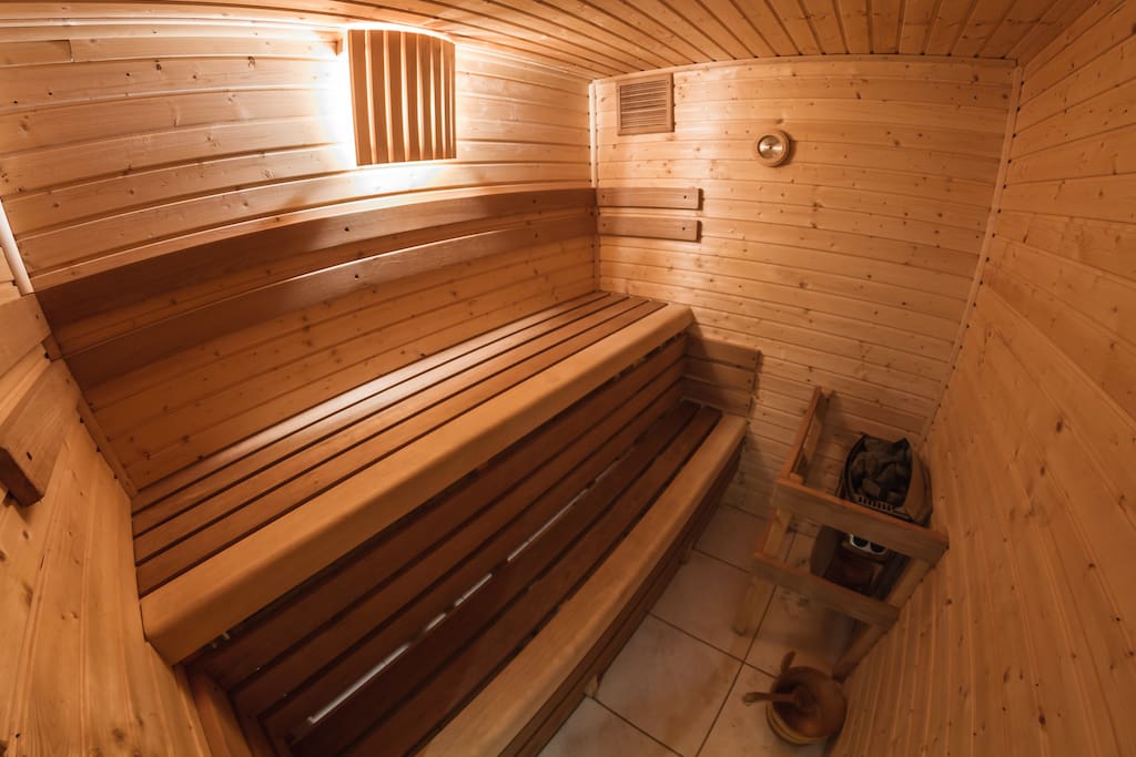 Private inside sauna