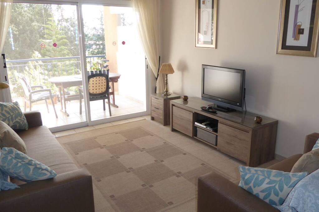 Lounge (TV unit), balcony and view beyond