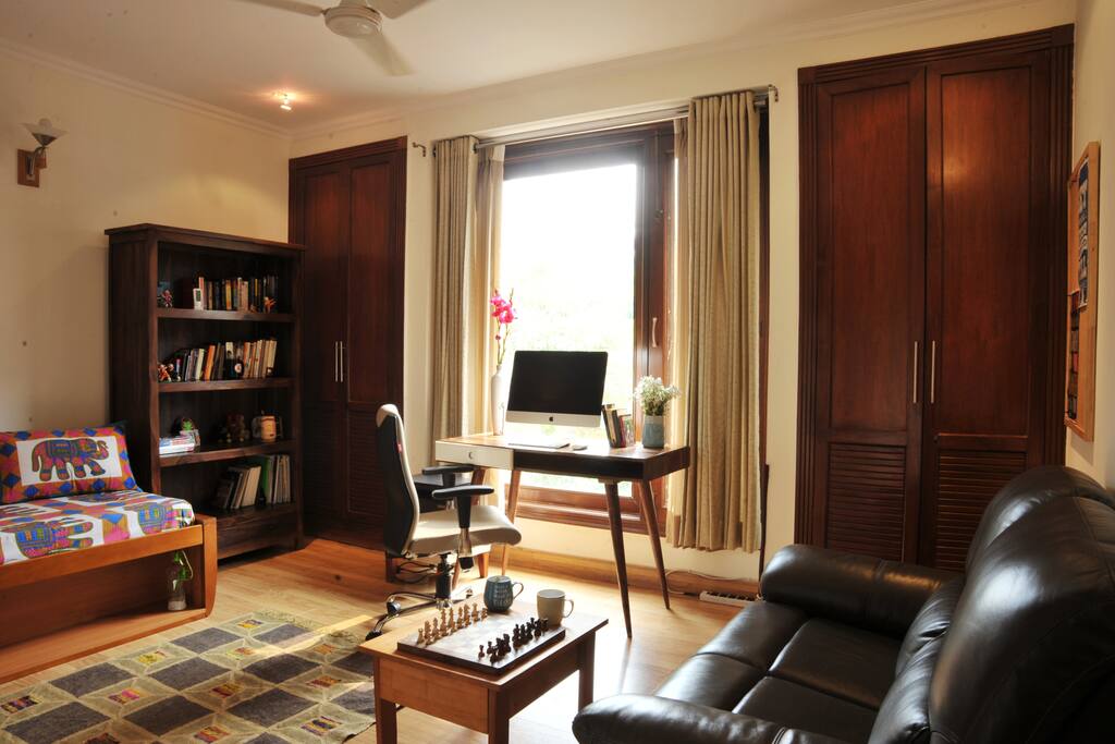 Relax, read a book and get lazy on our 2 seater recliner