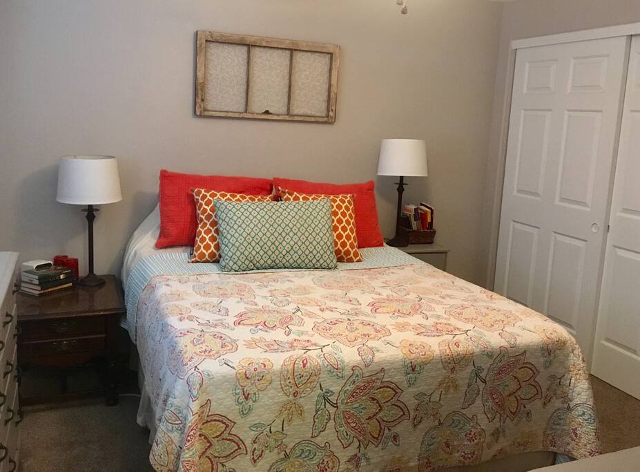 Master Bedroom sleeps two and has an attached bathroom.