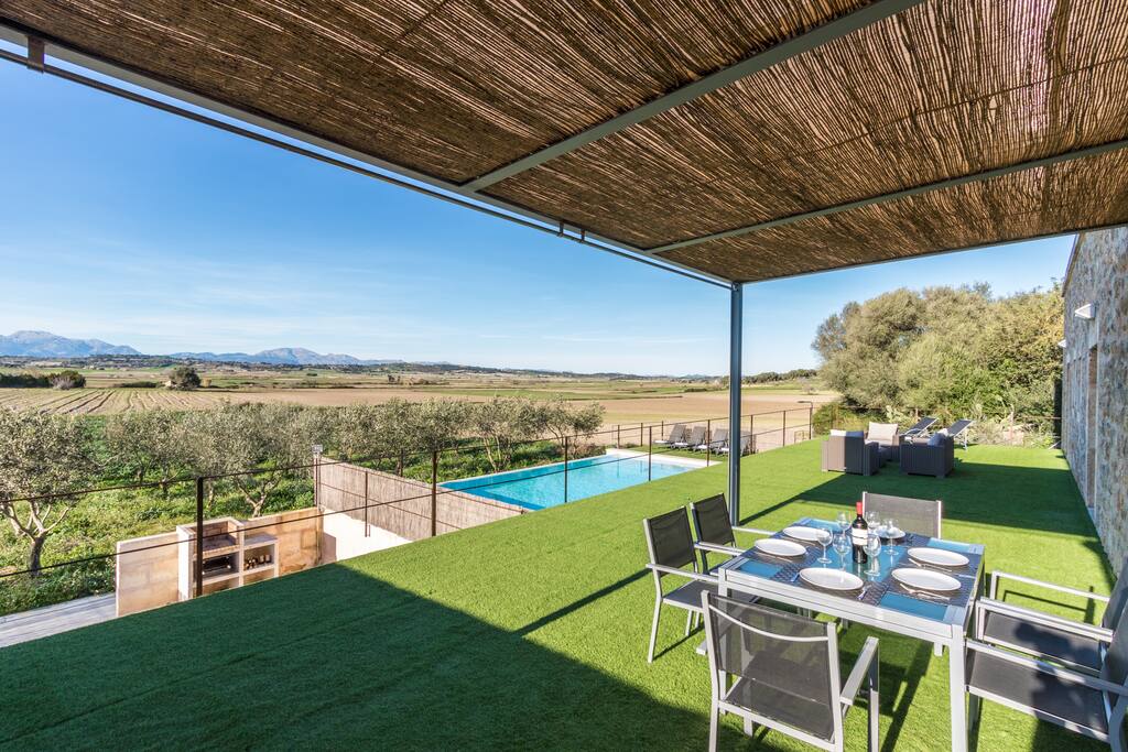 Terrace and pool