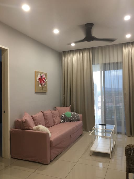 Living room with sofabed