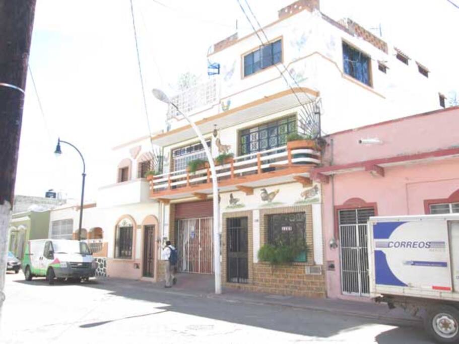 Façade of the building, view from the street.