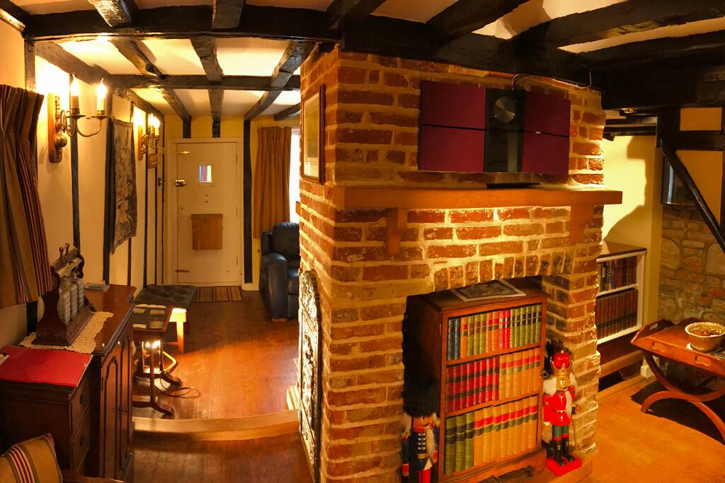 Seating for four in the dining area