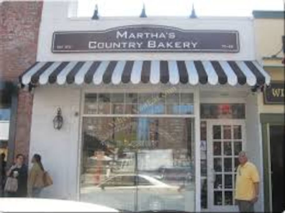 Martha's amazing Bakery just two blocks away!