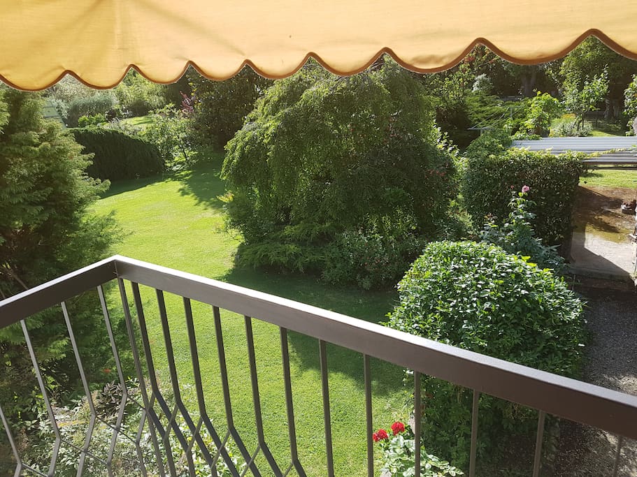 Vista del giardino dal terrazzo
