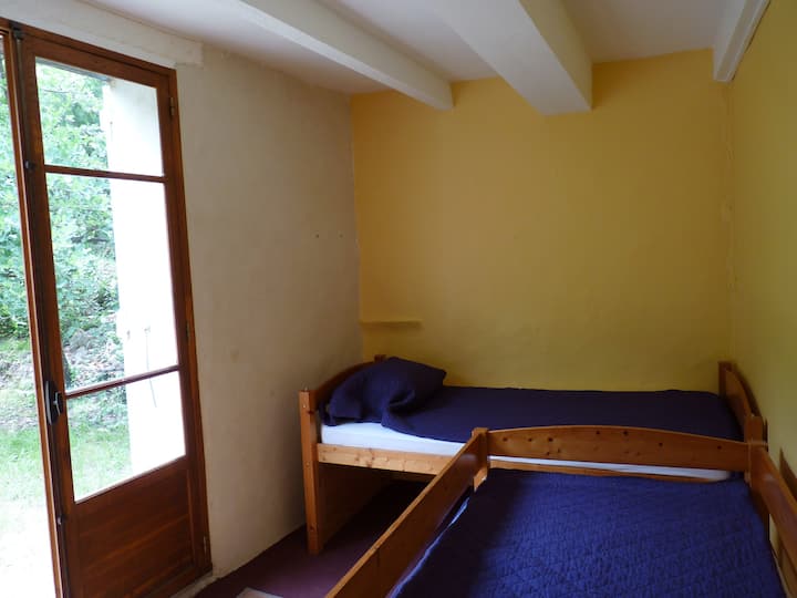 Open to the garden to the south.