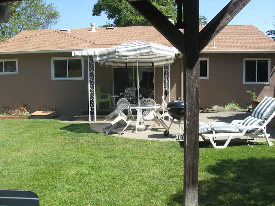 Large backyard