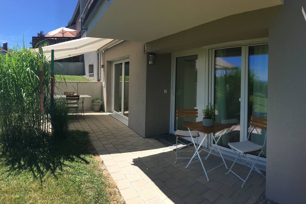 Terasse im Sommer