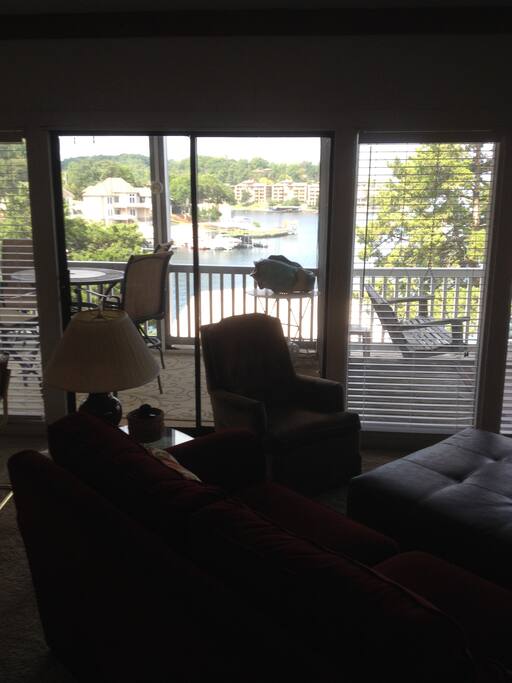 Walk out onto the covered deck for dinning or enjoy the open deck swing.