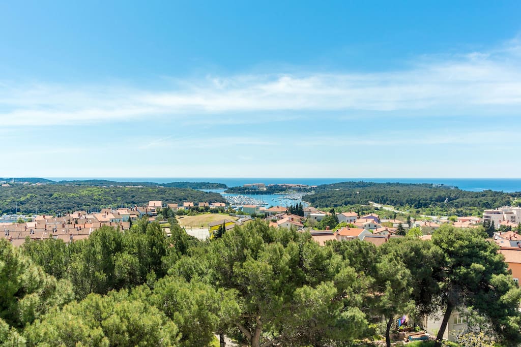 Stunning view of the Istrian peninsula...overviewing the marina...
