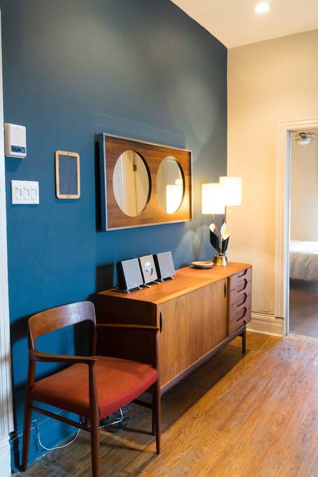 Mid century modern decor.