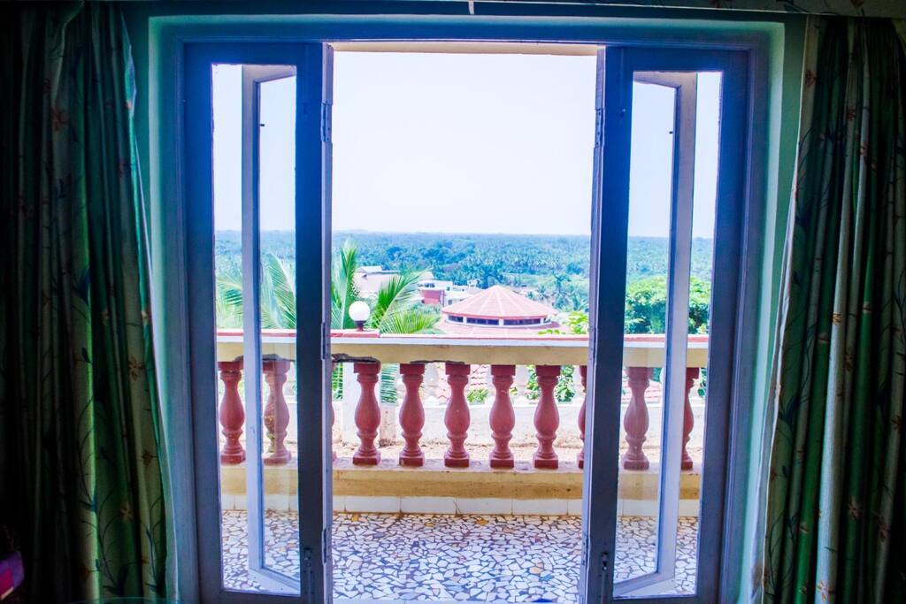 Balcony with a scenic view