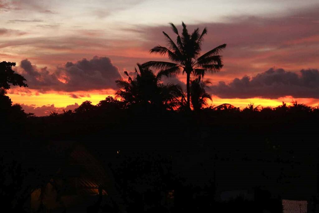 Amazing sunset from our place