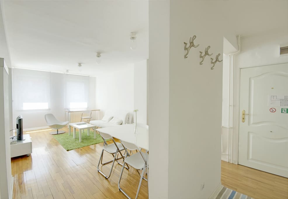 entrance, dining and living room