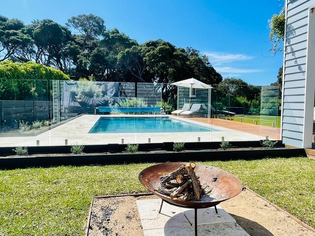 Coastal house with huge solar heated pool gallery image 3