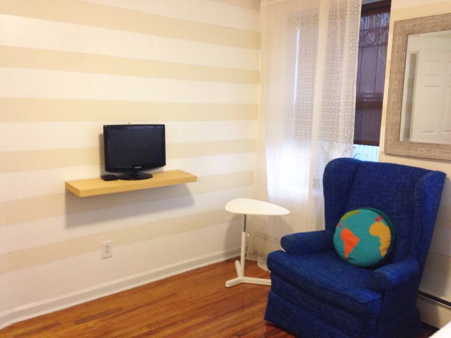 Television with Apple TV Device for Streaming