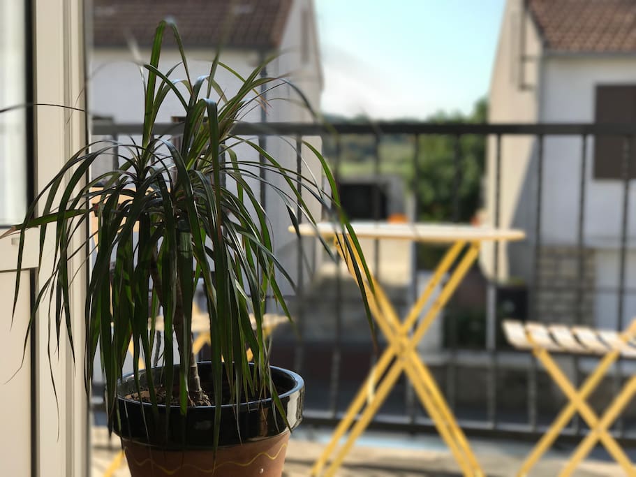 Petit déjeuner en terrasse? Ca marche aussi pour l'apéro!