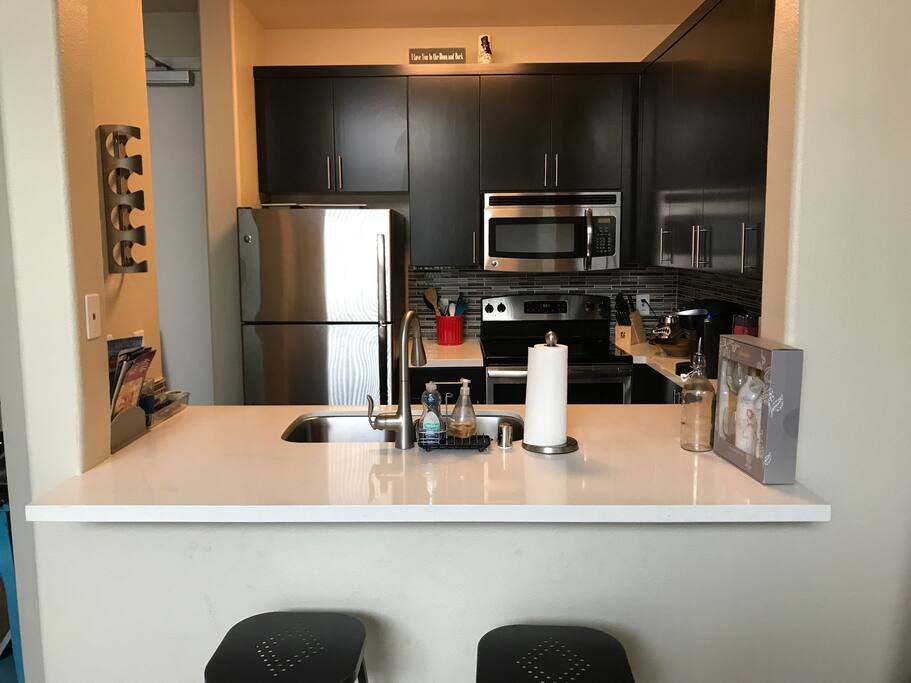 Kitchen from the living room